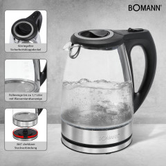 BOMANN BOMANN Wasserkocher WKS 6032 G CB Чайник BOMANN WKS 6032 G CB