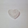 Шкатулка винтажная Gorham Kristall в форме сердца, хрусталь, 7 x 2.5 см, Германия, 1960-70гг.