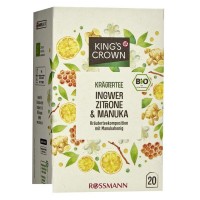 King's Crown Bio Kräutertee Ingwer, Zitrone & Manuka Чай с Имбирем, Лимоном для поднятия иммунитета