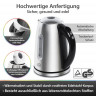 T24 T24 Wasserkocher Edelstahl Wasserkocher mit LED, LCD-Display, 40°-100°Warmhaltefunktion, 1.7 l, 2200 W  Чайник T24 Чайник из нержавеющей стали со светодиодной подсветкой, ЖК-дисплеем, функцией поддержания тепла 40°-100°, 1,7 л, 2200 Вт