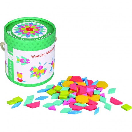 Lelin Holzspielzeug 250 Holzbausteine Mosaik Деревянные игрушки 250 деревянных блоков мозаика