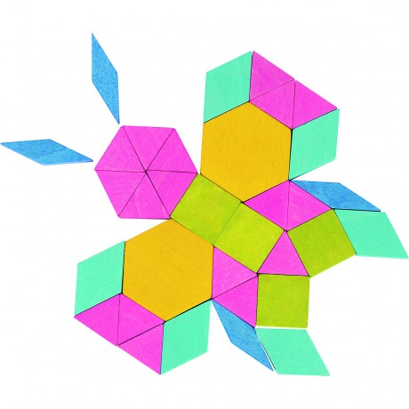 Lelin Holzspielzeug 250 Holzbausteine Mosaik Деревянные игрушки 250 деревянных блоков мозаика