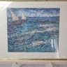 VINCENT VAN GOGH Репродукция картины Ван Гог "Море в Сент-Мари", 33смx26.5см, Германия, 1960-70гг. VINCENT VAN GOGH Репродукция картины Ван Гог "Море в Сент-Мари", 33смx26.5см, Германия, 1960-70гг.