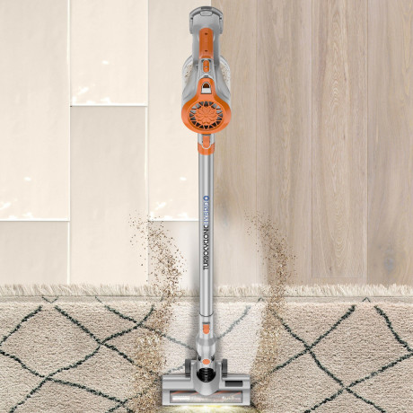 TurboTronic by Z-Line TurboTronic by Z-Line Akku-Hand-und Stielstaubsauger >8 kpa, 45 Min. Laufzeit, ultra-Leichtgewicht Boden Staubsauger, 120 W, beutellos, kabelloser Handsauger mit Wandhalterung rot Беспроводной ручной пылесос TurboTronic by Z-Line &gt