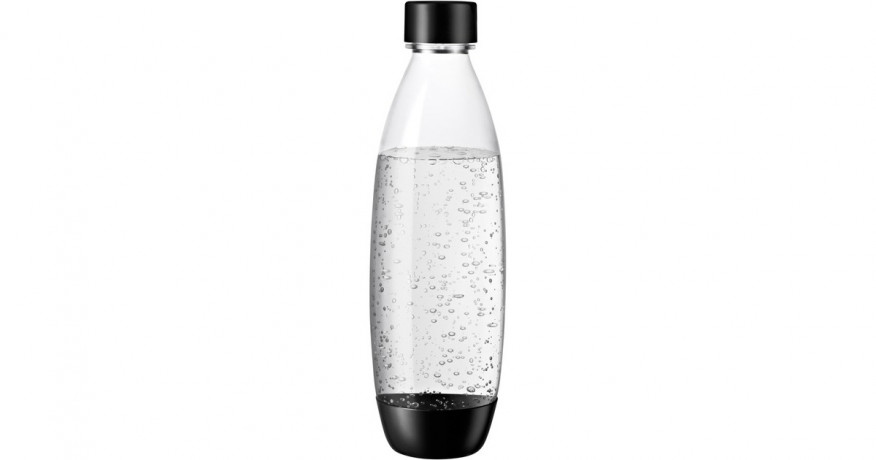 SodaStream SodaStream Kunststoffflasche Fuse, 1 L, 2er-Pack, Kanne transparent/schwarz, fur DUO-Sprudler transparent/schwarz Пластиковая бутылка SodaStream Fuse, 1 л, 2 шт. в упаковке, кувшин прозрачный/черный, для газировщика DUO