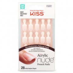KISS Salon Acrylic Nude French Nails selbstklebende Fingernagel Breathtaking 1 Набор