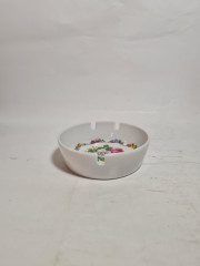 Пепельница винтажная Zsolnay с цветочным декором, фарфор, 11 см, Венгрия, 1970-80гг.