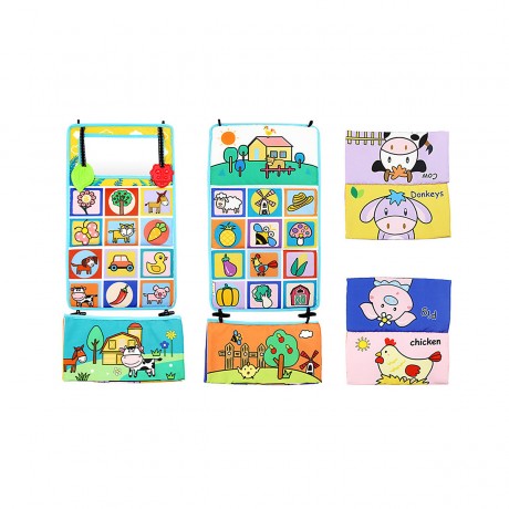 Vetaka Baby Stoffbucher mit Spiegel fur Kinder Детские книжки из ткани с зеркалом для детей