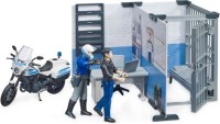 Bruder bworld Set Polizeistation mit Polizeimotorrad bworld установил полицейский участок с полицейским мотоциклом