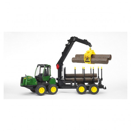 Bruder BRUDER 02133 John Deere 1210E Ruckezug m. 4 Baumstammen Самосвал BRUDER 02133 John Deere 1210E с 4 бревнами