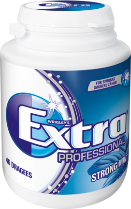 EXTRA Professional Strong Mint Жевательная резинка	 без сахара, 46 шт