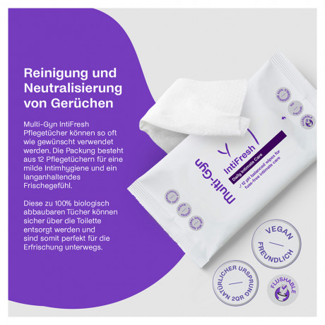 Multi-gyn Intifresh Tucher Мульти-гин Интифреш Салфетки для интимной гигиены, 12 шт.