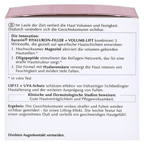 Hyaluron-Filler + Volume-Lift Tagespflege für normale Haut bis