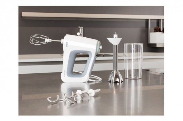 Braun Braun Handmixer HM5137WH Handmixer Leistungsbedarf: 750 W, Geschwindigkeitsstufen: 9  Ручной миксер Braun HM5137WH Требуемая мощность ручного миксера: 750 Вт, уровни скорости: 9