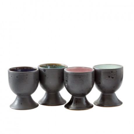 Bitz Bitz Gastro black / light Eierbecher Set 4-tlg. h: 6,5 cm / d: 4,7 cm Набор чашек для яиц Bitz Gastro черный/светлый из 4 предм. В: 6,5 см / Г: 4,7 см