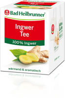 Bad Heilbrunner® Ingwer Tee Чай в пакетиках с Имбирем для поднятия иммунитета