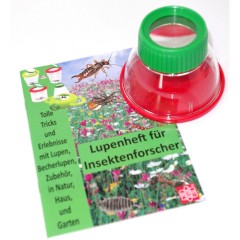 Edu-Toys Bunte grosse Becherlupe rot grun Красочное большое увеличительное стекло красно-зеленое