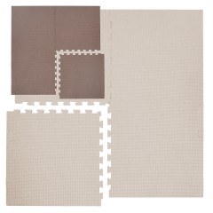 eyepower Puzzlematte Braun Beige 4 Matten je 60x60x2cm + 2 Randstucke Коврик-пазл коричневый бежевый 4 коврика 60x60x2см каждый + 2 края