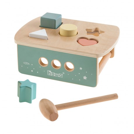 howa Klopfbank Hammerbank Sortierspiel space выбить банк молоток банка сортировка игровое пространство