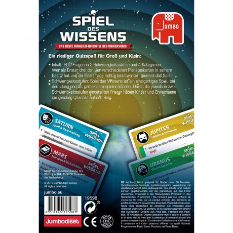 Jumbo Spiel des Wissens Kartenspiel Карточная игра «Игра знаний».