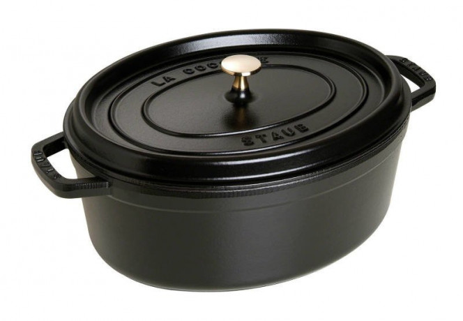 Staub Staub Br\u00e4ter Cocotte 33cm oval  schwarz Staub Br&gt;4ter Кокотка 33см овальная