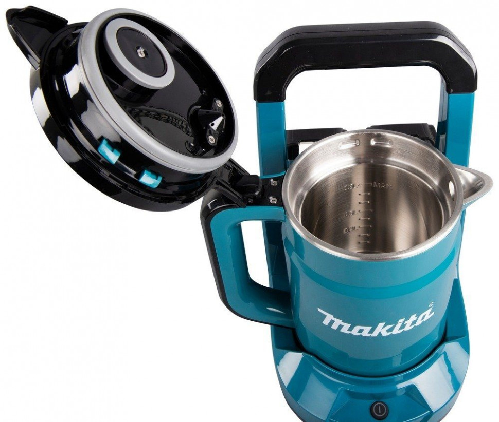 Купить Makita Makita Reise-Wasserkocher DKT360Z Akku-Wasserkocher  blau/schwarz, 0,8 l Дорожный чайник Makita DKT360Z чайник беспроводной  синий/черный, 0,8 л в интернет-магазине Diskontshop.eu Германия всего за 19  870 руб. в