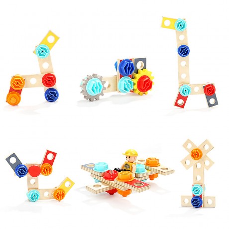 TOPBRIGHT Baufahrzeug mit ausklappbarer Werkbank Строительная машина с раскладным верстаком