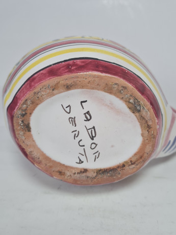 Labor Deruta Кувшин в форме курицы разноцветный, 20 x 15 см, Германия, 1960-70гг.