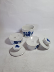 Набор винтажный Floyal Bavaria: розетки, соусник, фарфор, 4 шт., 9 x 7,5 x 7,5 см, 9,5 x 8 x 8,5 см, 12 x 7 см, Германия, 1960-70гг.