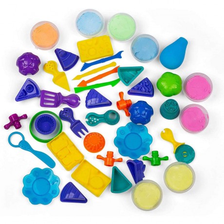 LEO  EMMA Air Dough Luftknete Spielknete Set 40 teilig Набор для лепки из воздушного теста Air Dough 40 штук