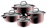 WMF WMF Mineral Topf-Set, 4-teilig, Rose Quartz FUSIONTEC rot Набор горшков WMF Mineral, 4 предмета, Розовый кварц FUSIONTEC