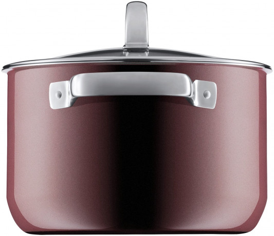 WMF WMF Mineral Topf-Set, 4-teilig, Rose Quartz FUSIONTEC rot Набор горшков WMF Mineral, 4 предмета, Розовый кварц FUSIONTEC