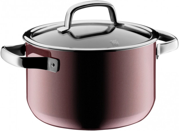 WMF WMF Mineral Topf-Set, 4-teilig, Rose Quartz FUSIONTEC rot Набор горшков WMF Mineral, 4 предмета, Розовый кварц FUSIONTEC