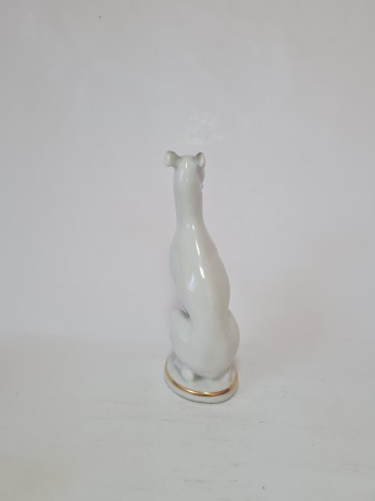 Статуэтка винтажная Rosenthal "Собака", фарфор с позолотой, 16 х 5,5 см, Германия, 1950-60гг.