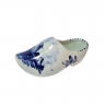 Башмачок декоративный винтажный Delft Blue Holland, бело-голубой дельфтский фарфор с изображением мельницы и цветов, 18 x 5 x 8 см, Голландия, 1960-70гг. Башмачок декоративный винтажный Delft Blue Holland, бело-голубой дельфтский фарфор с изображением мельницы и цветов, 18 x 5 x 8 см, Голландия, 1960-70гг.