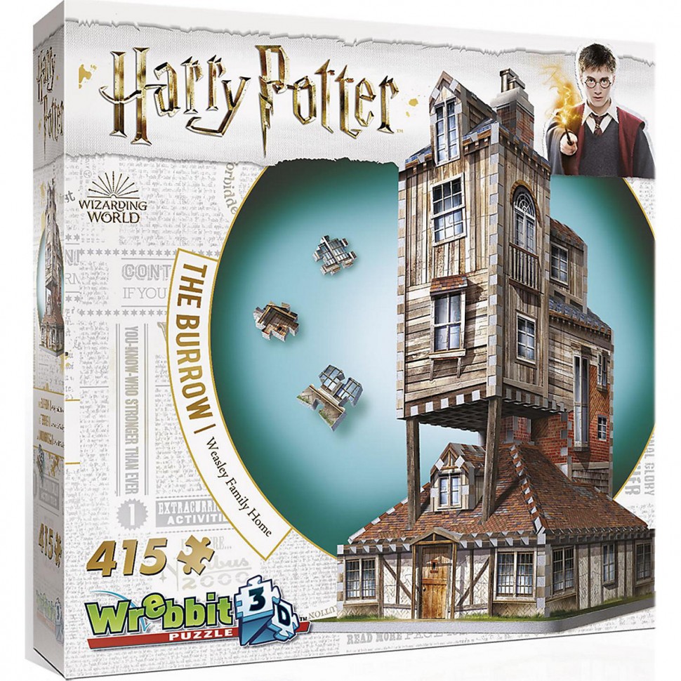 Купить Wrebbit Wrebbit 3D Puzzle 415 Teile Harry Potter Fuchsbau Пазл  Wrebbit 3D 415 деталей Гарри Поттер Нора в интернет-магазине Diskontshop.eu  Германия всего за 4 824 руб. в