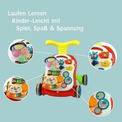 Coemo 2in1 Baby Laufwagen Rolli und Multifunktion Spieltisch Детская тележка 2 в 1 и многофункциональный игровой стол