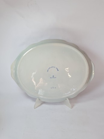 Блюдо винтажное овальное Delft Blue / Erven Lucas Bols из Флора Гауда, делфтский фарфор, ручная роспись, 42 x 32см, Голландия, 1950-60гг.