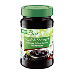 REWE Bio Нежная черная смородина и черника 250г