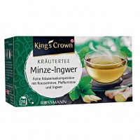 King's Crown Krautertee Minze-Ingwer Травяной чай с мятой и имбирем с кудрявой и перечной мятой  40 г