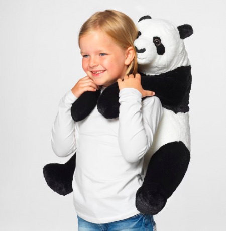 Ikea DJUNGELSKOG Stofftier, Panda, Икеа ДЬЮНГЕЛЬСКОГ Мягкая игрушка, панда, 47 см, оригинал, Германия