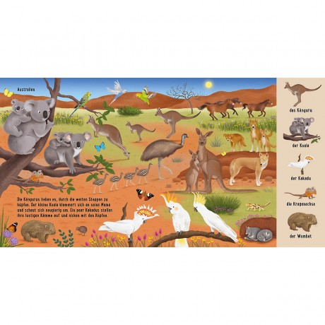 Thienemann Esslinger Verlag Mein erstes Natur-Wimmelbuch: Tiere aus aller Welt Моя первая книга о поиске предметов на природе: животные со всего мира