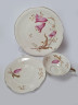 Wunsiedel Bavaria Чайное трио с позолоченным ободком "Розовые цветы и бутоны", Германия, 1960-70гг.