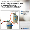 BlueCraft BlueCraft Gaskocher, (mit Piezozundung, Zundsicherung, inkl. 2 in 1 Gasregler-Schlussel fur Gasflasche), 10,5 kW 4 Fuss Hockerkocker Campingkocher Gasbrenner 4 Bein  Газовая плита BlueCraft (с пьезоподжигом, предохранителем зажигания, вкл. ключ 