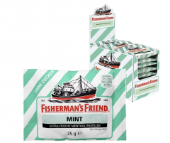  Fisherman's Friend SET ohne zucher: cherry, lemon, mint, Набор  Fisherman's Friend 24 шт х 3 упаковки: Вишня, Лимон, Мята, без сахара