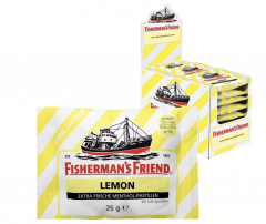  Fisherman's Friend SET ohne zucher: cherry, lemon, mint, Набор  Fisherman's Friend 24 шт х 3 упаковки: Вишня, Лимон, Мята, без сахара