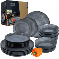 Moritz &amp; Moritz Moritz &amp; Moritz Tafelservice 18-tlg. Digital anthrazit Сервиз Moritz &amp;amp; Moritz 18 предметов. Цифровой