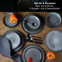Moritz &amp; Moritz Moritz &amp; Moritz Tafelservice 18-tlg. Digital anthrazit Сервиз Moritz &amp;amp; Moritz 18 предметов. Цифровой