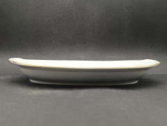 Поднос винтажный Freiberger "Розовые цветы", фарфор, 26 х 14 см, ГДР, 1970-80гг.