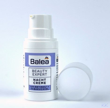 Balea Beauty Expert Nachtcreme 0,3% Retinol + 2% Bakuchiol, Балеа Бьюти Эксперт Ночной крем с 0,3% ретинолом + 2% бакучиолом, 30 мл